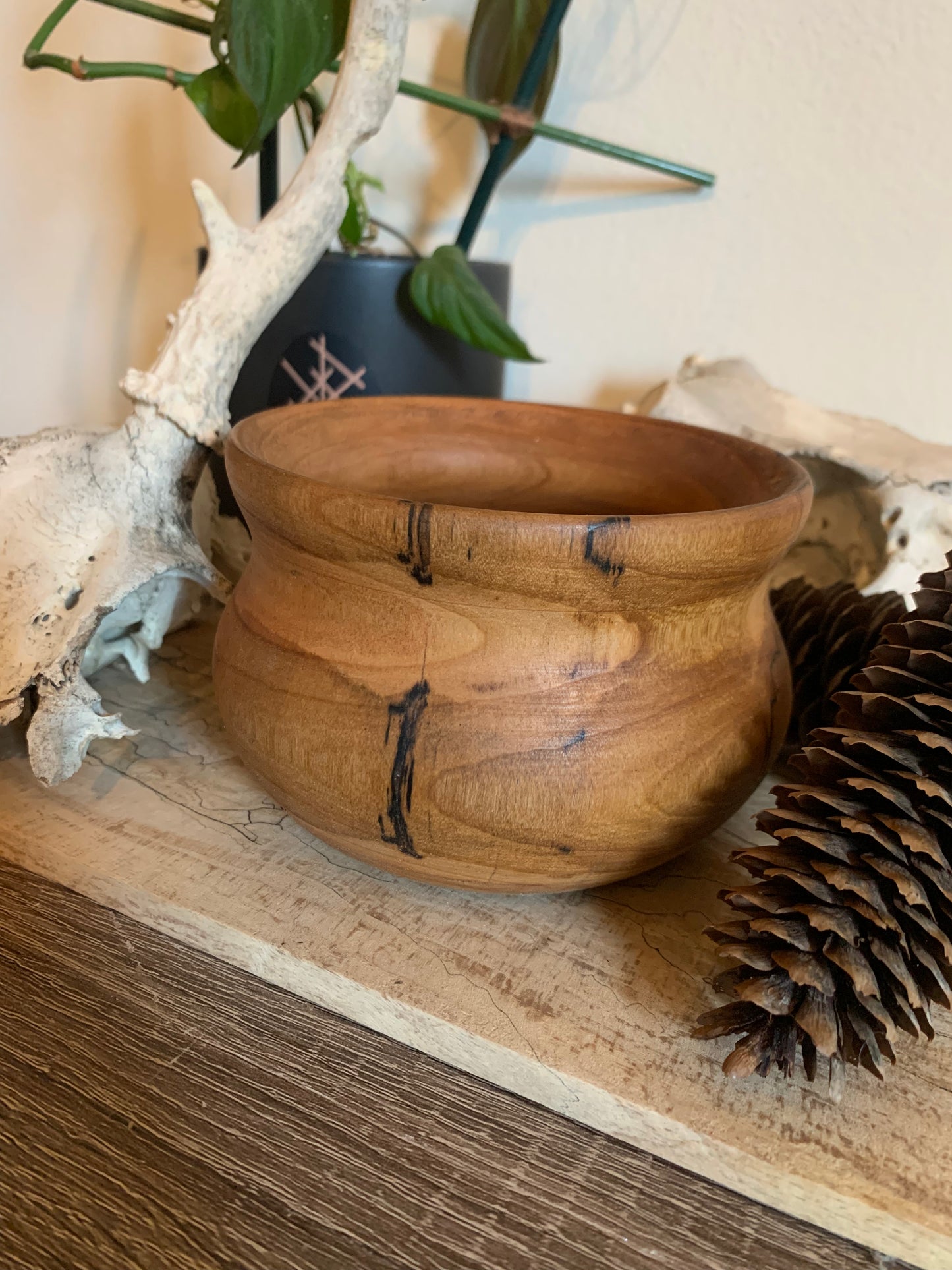 Spalted dip altar bowl
