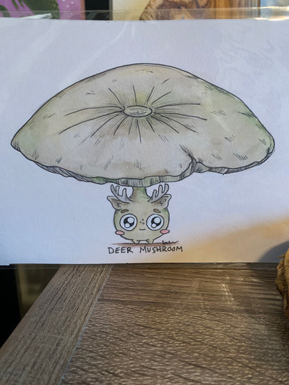 Fungi friends illustrations