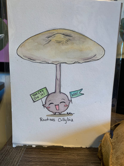 Fungi friends illustrations