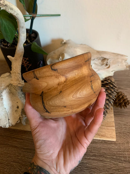 Spalted dip altar bowl