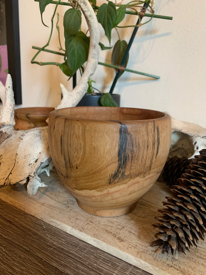 Spalted stripe altar bowl