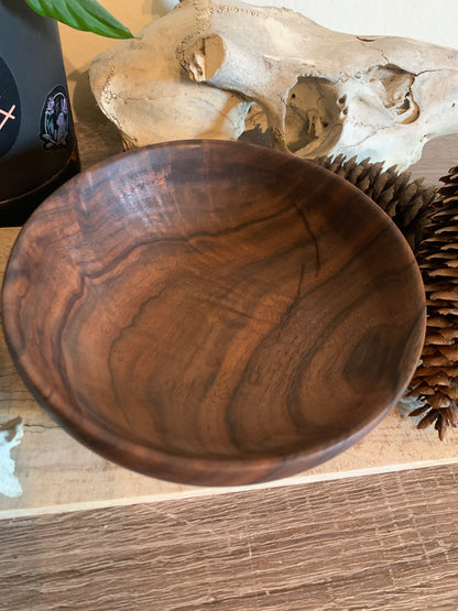 Dark and shallow altar bowl