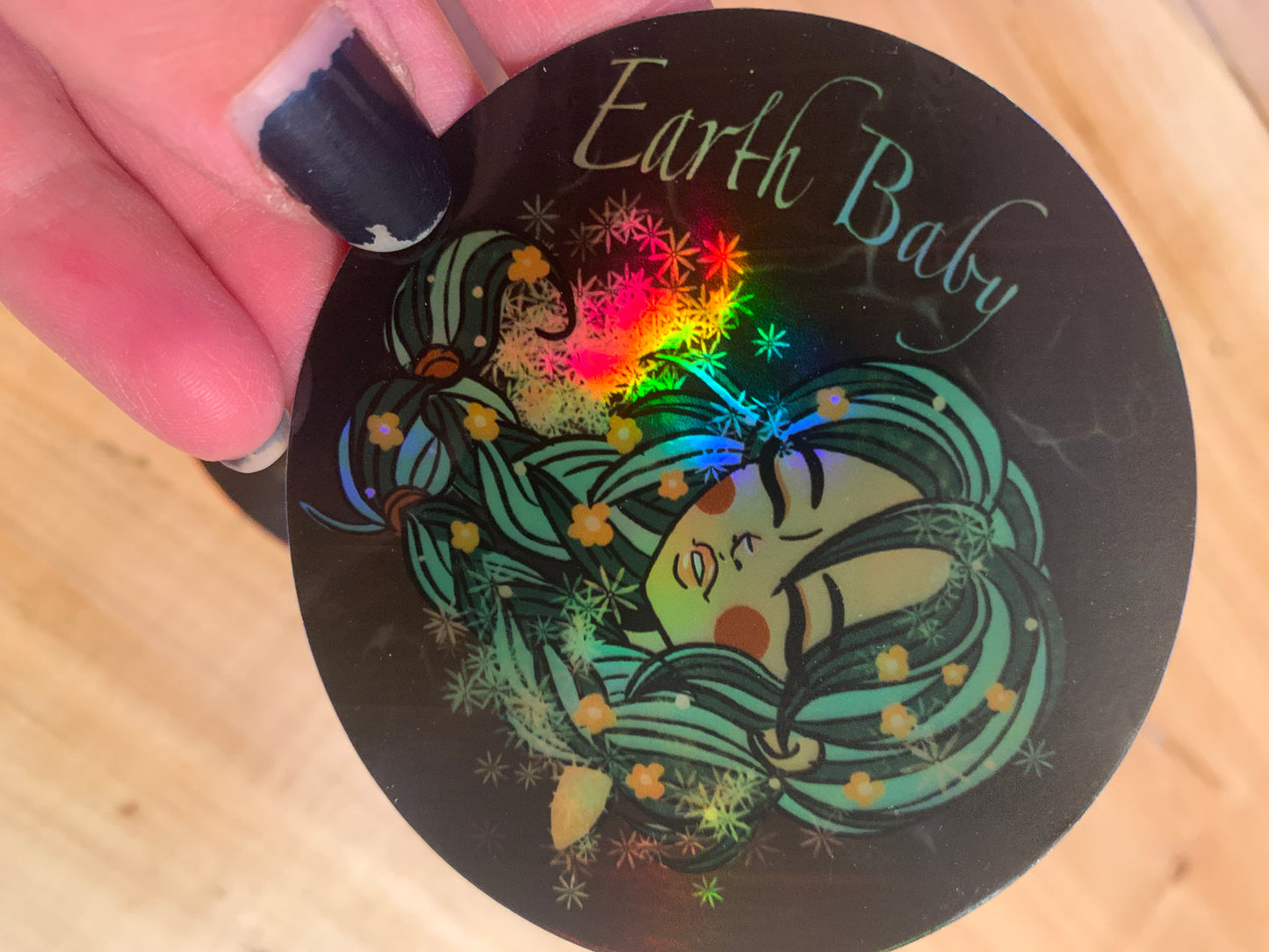 Large element bb holographic sticker