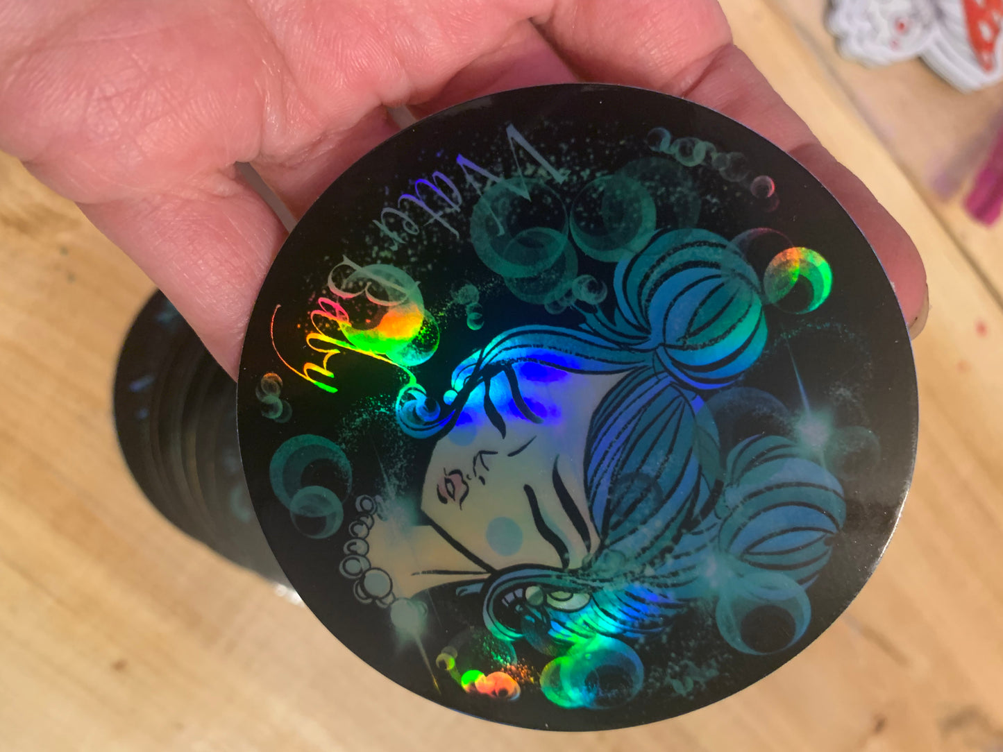 Large element bb holographic sticker