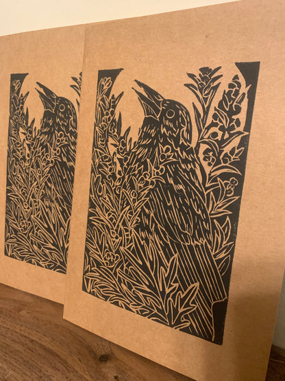 Hand printed notebook