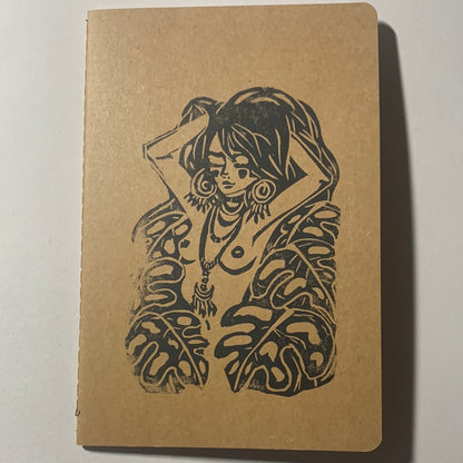 Hand printed notebook