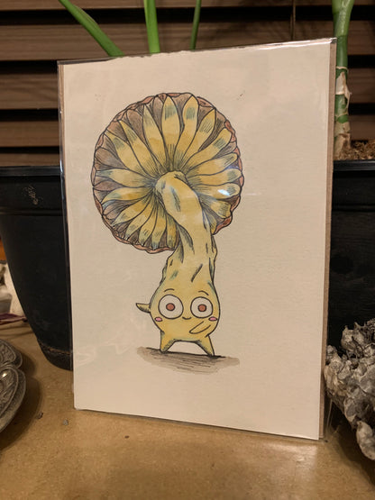 Fungi friends illustrations