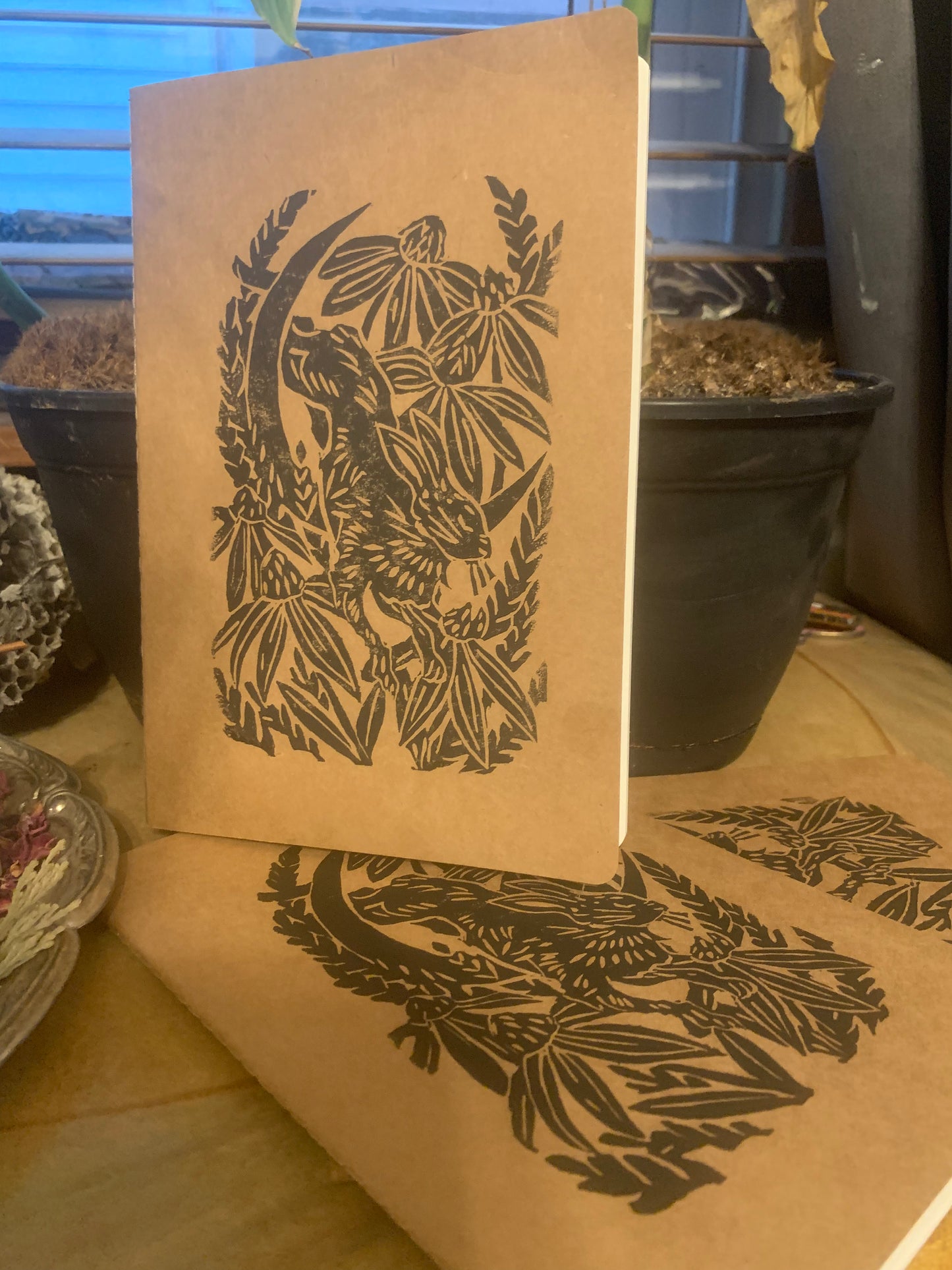 Hand printed notebook