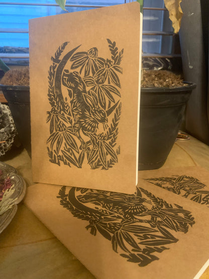 Hand printed notebook