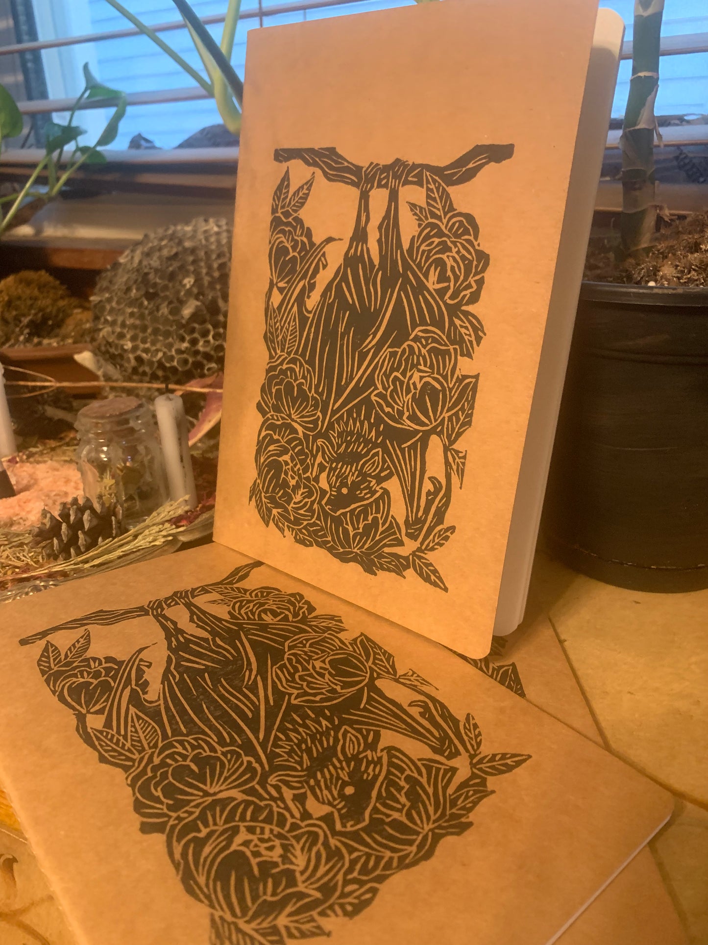 Hand printed notebook