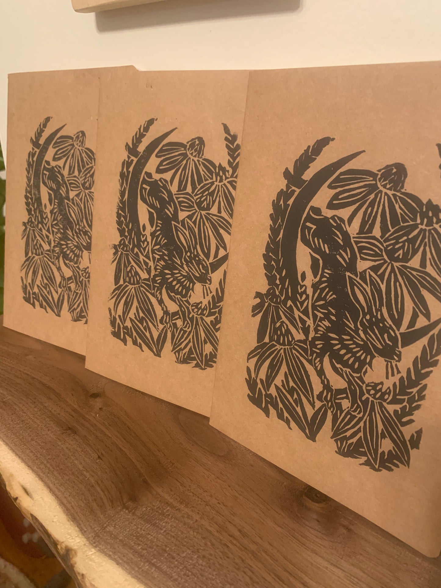 Hand printed notebook
