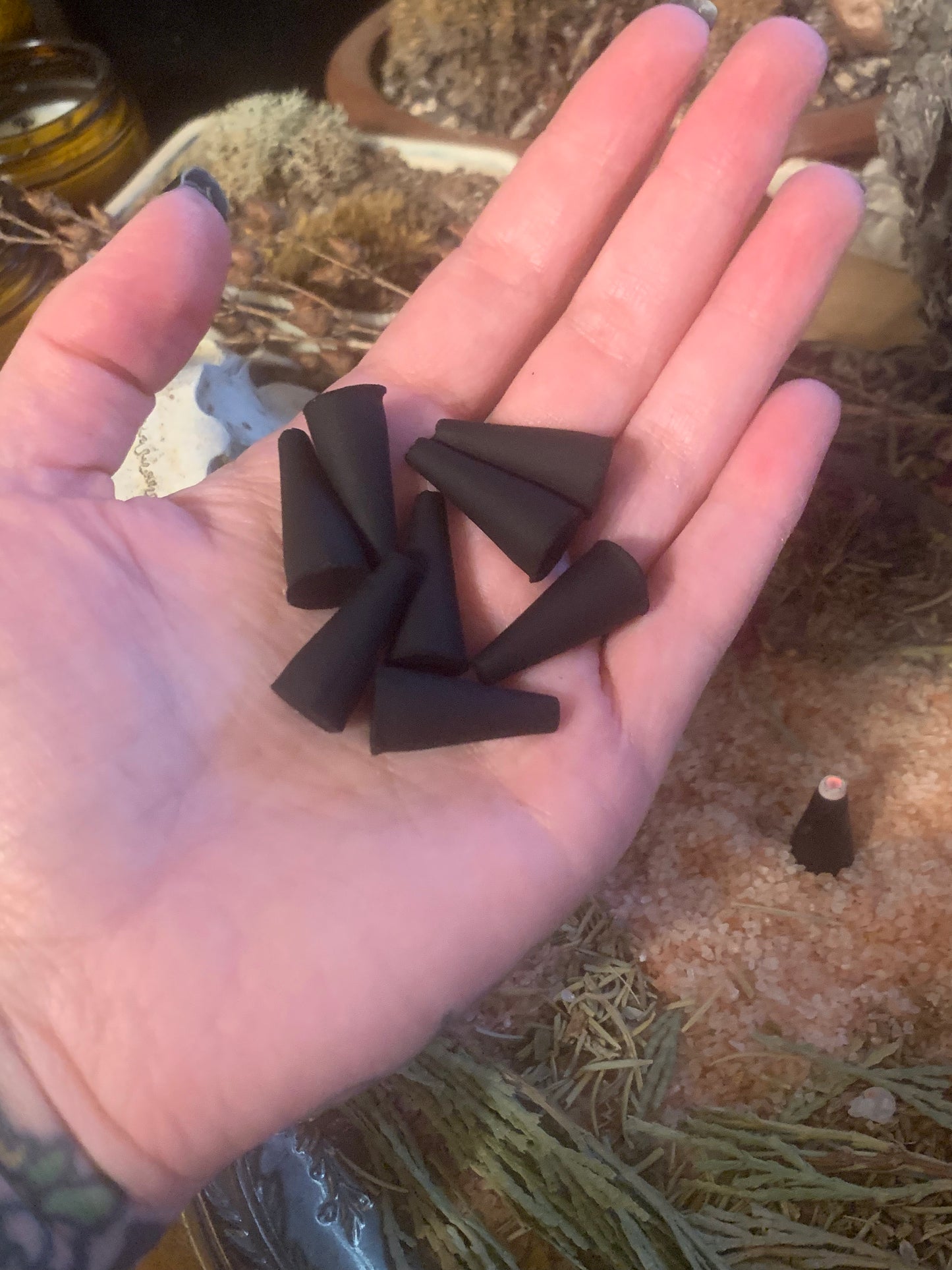 Charcoal incense cones